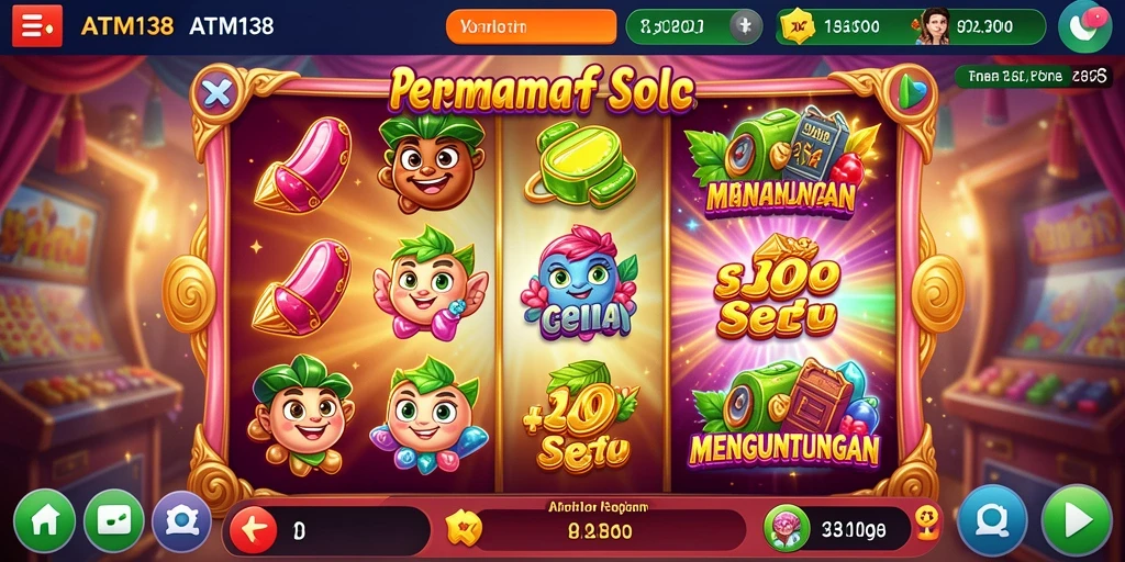 Tampilan gameplay ATM138 dengan grafis yang menarik dan seru.