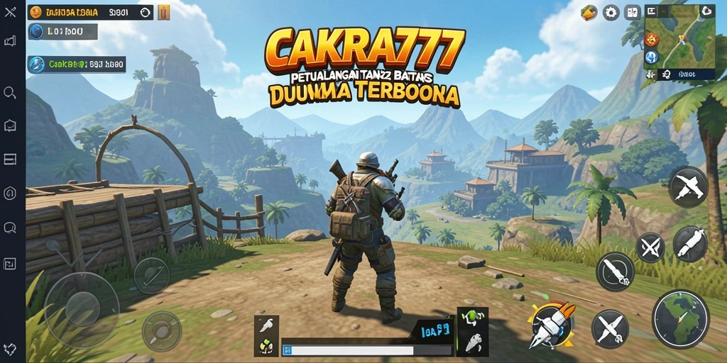 Screenshot CAKRA777 menampilkan dunia terbuka yang luas dan menakjubkan.