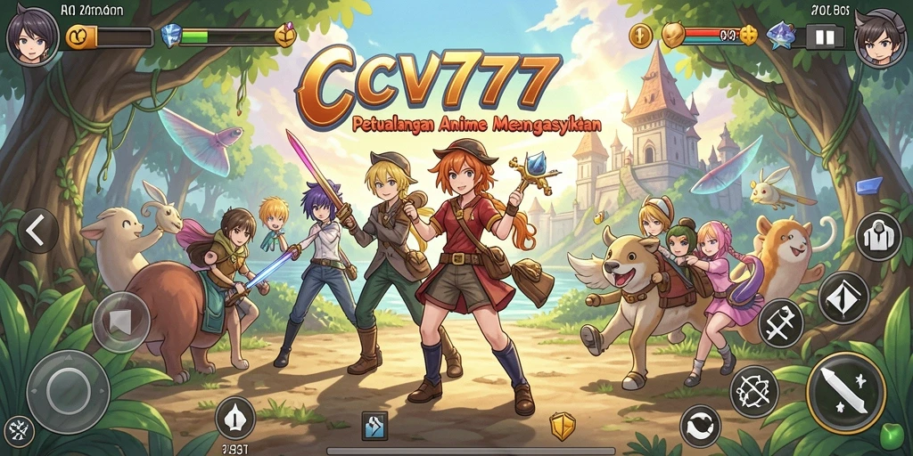 Gameplay seru dari CV777 dengan karakter anime menawan.