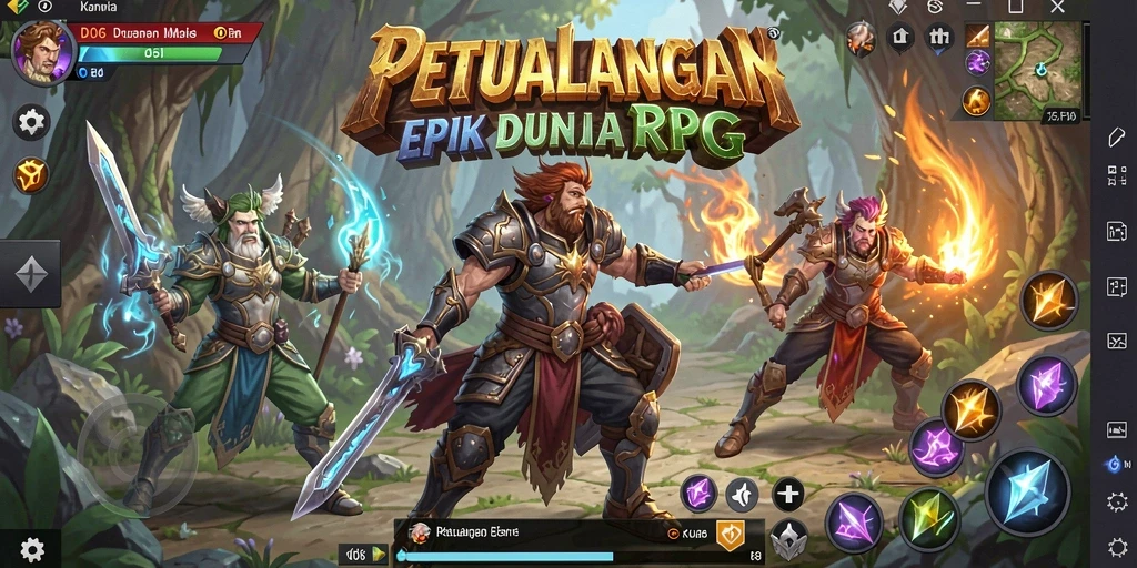 Tampilan gameplay D06 yang menegangkan dan mendebarkan dalam dunia RPG.