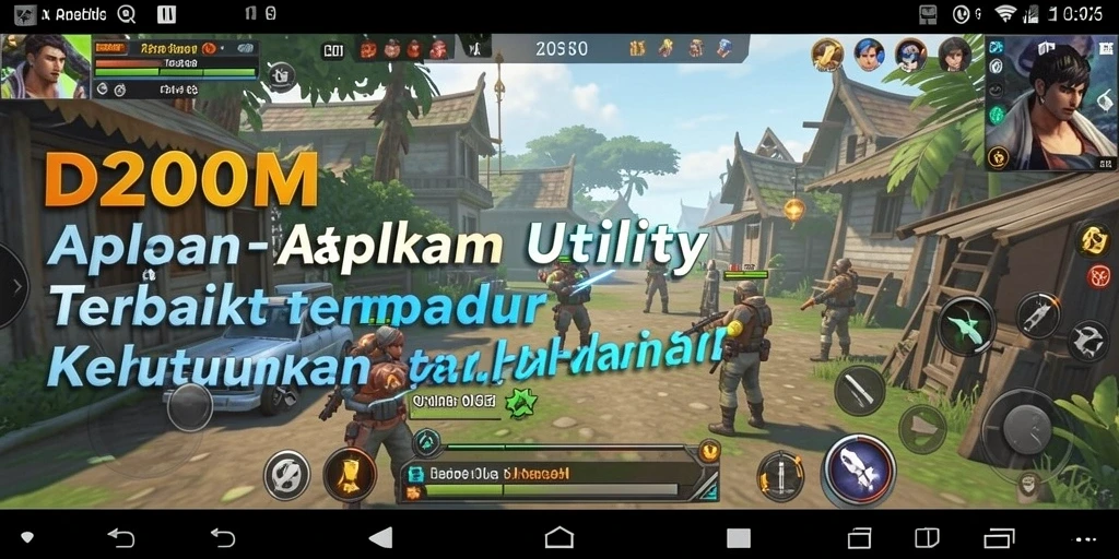 Tampilan utama D200M dengan fitur-fitur Utility yang bermanfaat.