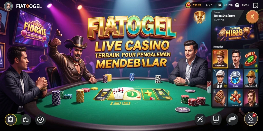 Tampilan gameplay menarik dari FIATOGEL di Live Casino.