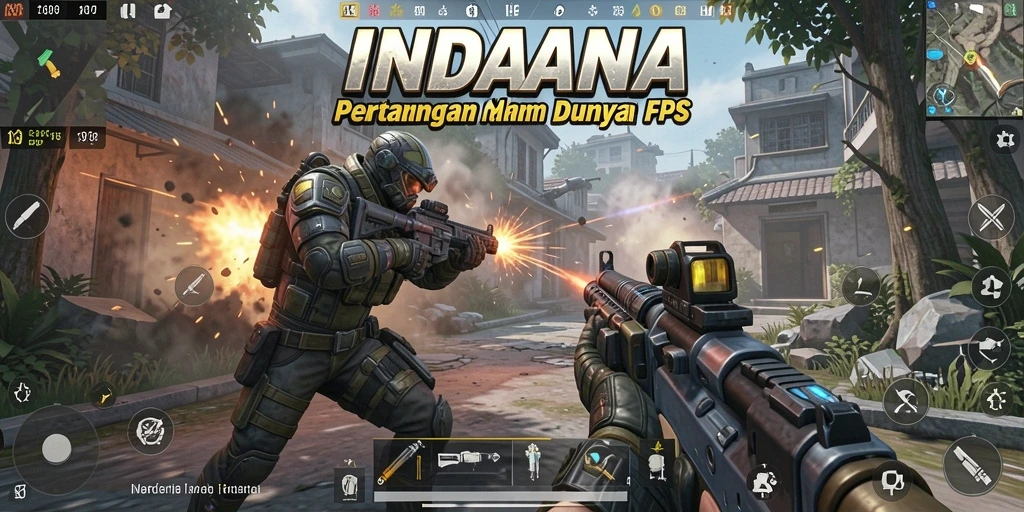 Tampilan gameplay seru dan menegangkan dalam INDAAA.