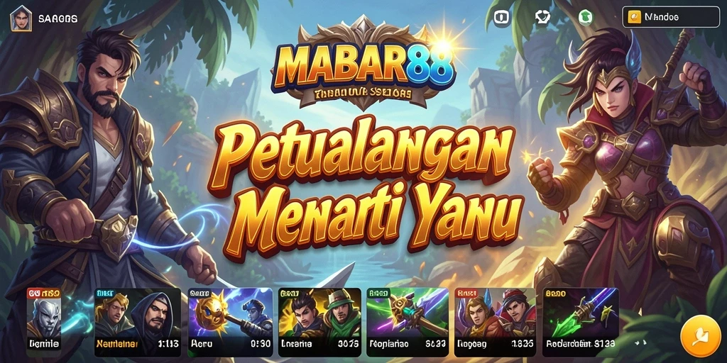 Screenshot gameplay MABAR88 yang menampilkan aksi petualangan seru.