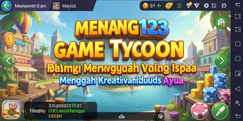 Screenshot menunjukkan gameplay seru dalam mengelola bisnis Tycoon.