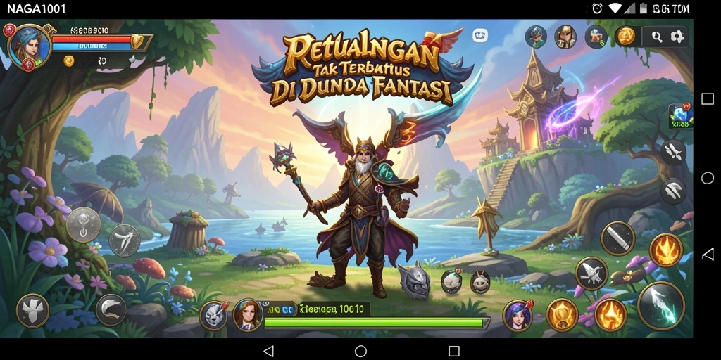 Tampilan menawan gameplay petualangan NAGA1001 di dunia fantasi.