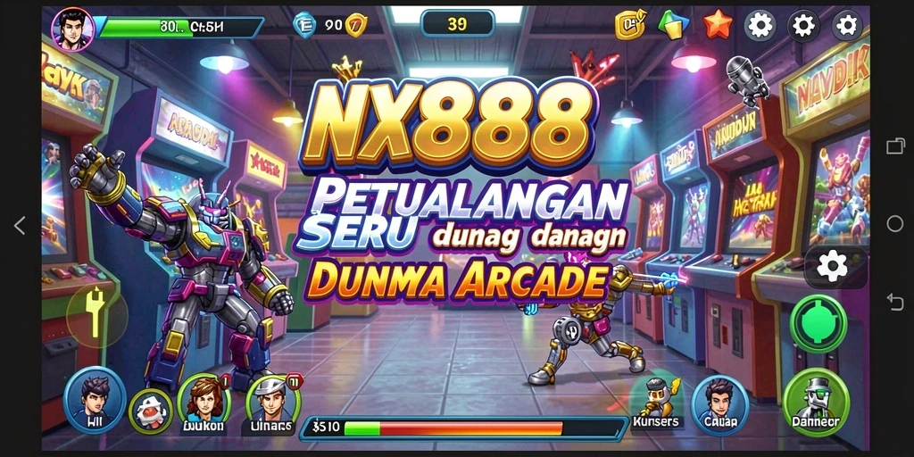 Tampilan gameplay seru dan menantang di NX888.