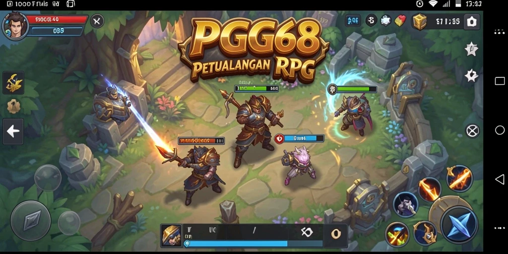 Tampilan gameplay menakjubkan dari PGG68 dalam aksi RPG.
