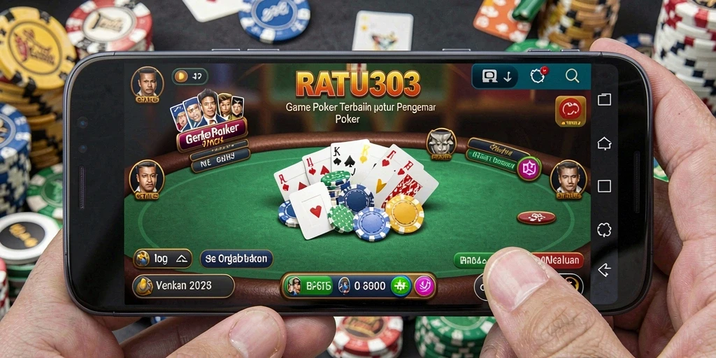 Screenshot gameplay RATU303 yang menampilkan momen seru permainan poker.