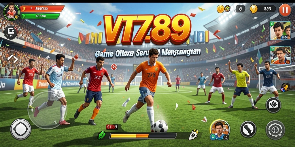 Tangkapan layar utama VT789 menampilkan aksi mendebarkan dalam permainan olahraga.
